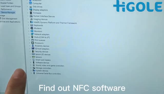 NFC手持平板电脑10.1寸前海高乐厂家定制