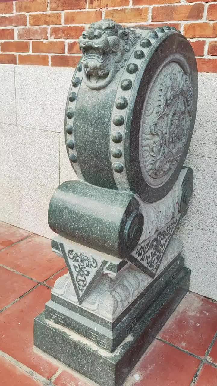 四合院大门石雕抱鼓 狮子石门墩 门口吉祥摆件