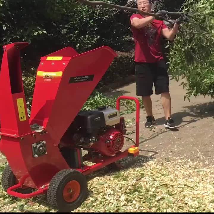 苹果枝粉碎机 家用汽油树枝碎枝机 移动式果树条粉碎机