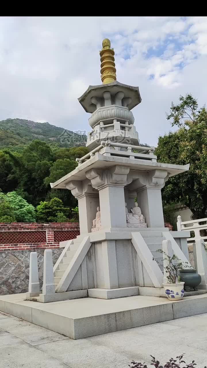 石雕舍利塔 方形僧人禅师墓塔 石材多宝塔 千佛塔