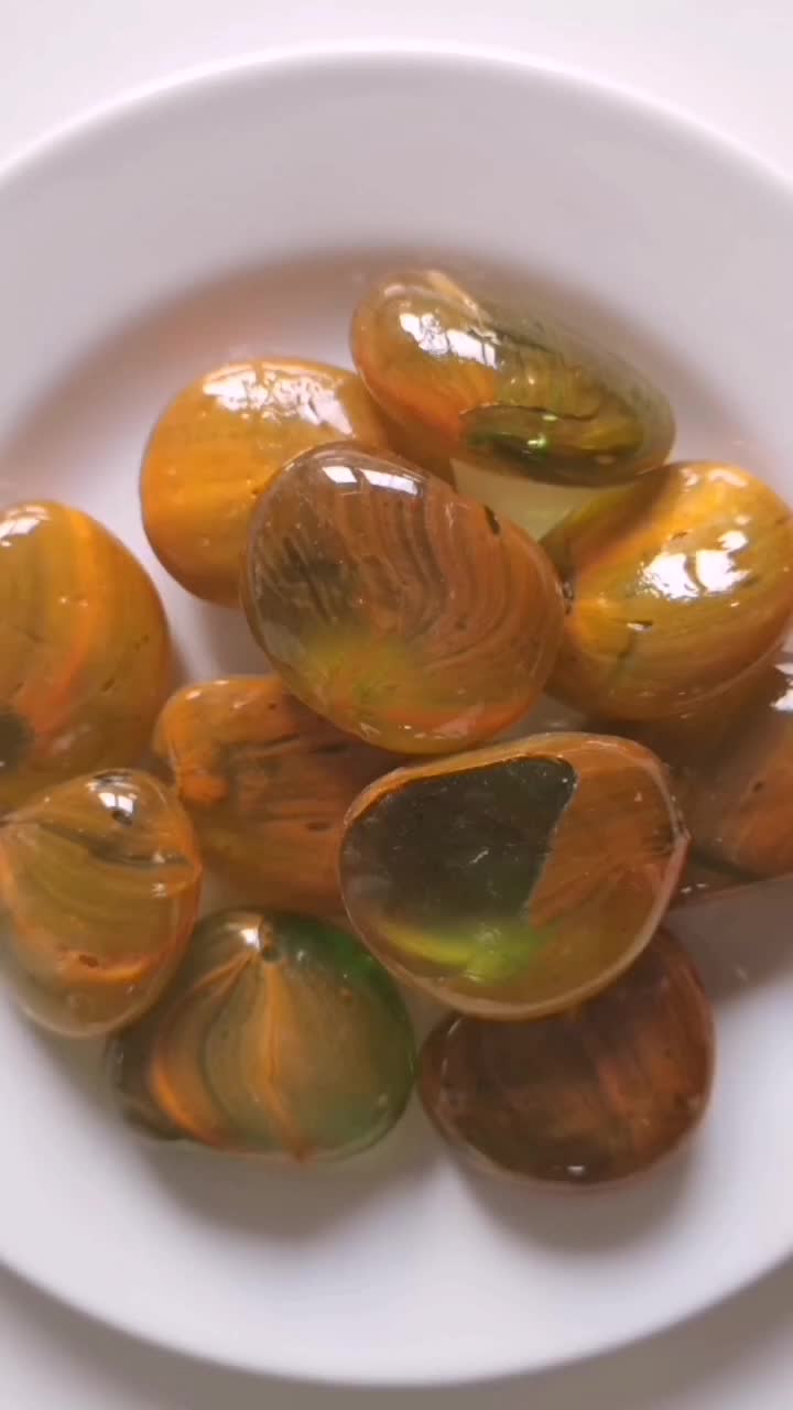 诚明矿产 炫彩玻璃雨花石 园林道路铺面 盆栽花卉水族箱造景3-5cm