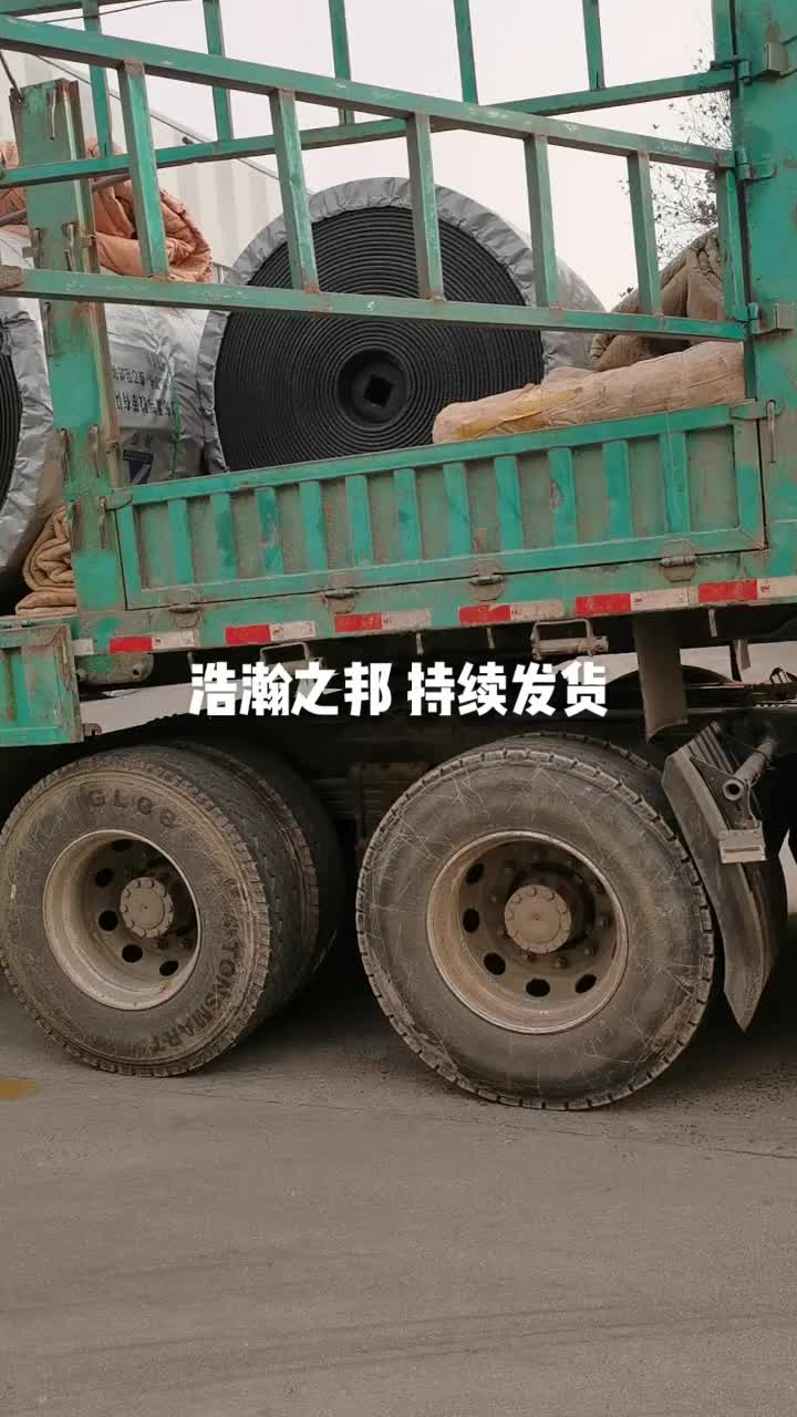 山东浩瀚之邦钢丝绳芯输送带，pvc pvg输送带发货中